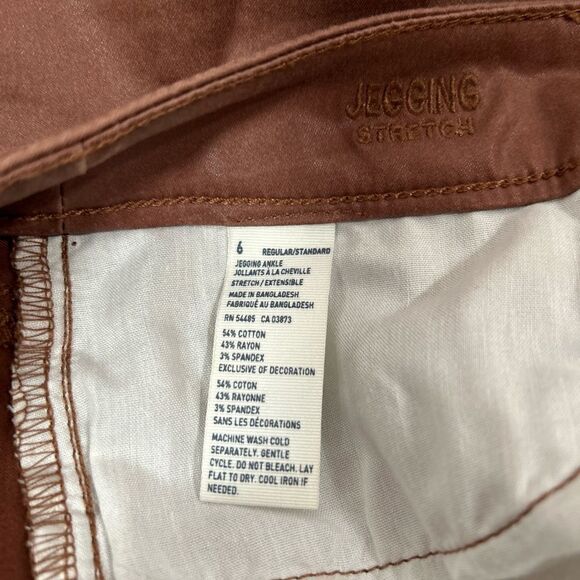 American Eagle Stretch Jegging  Chocolate Brown Skinny Jeans Neutral Boho - Picture 4 of 8